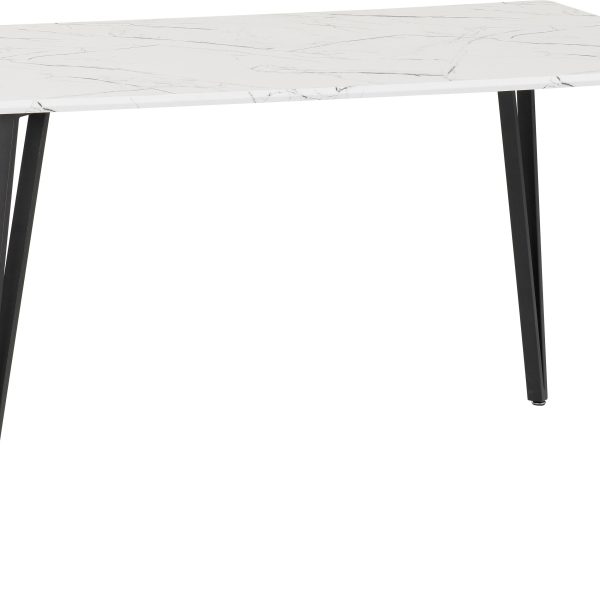 MARLOW DINING TABLE - WHITE MARBLE EFFECT