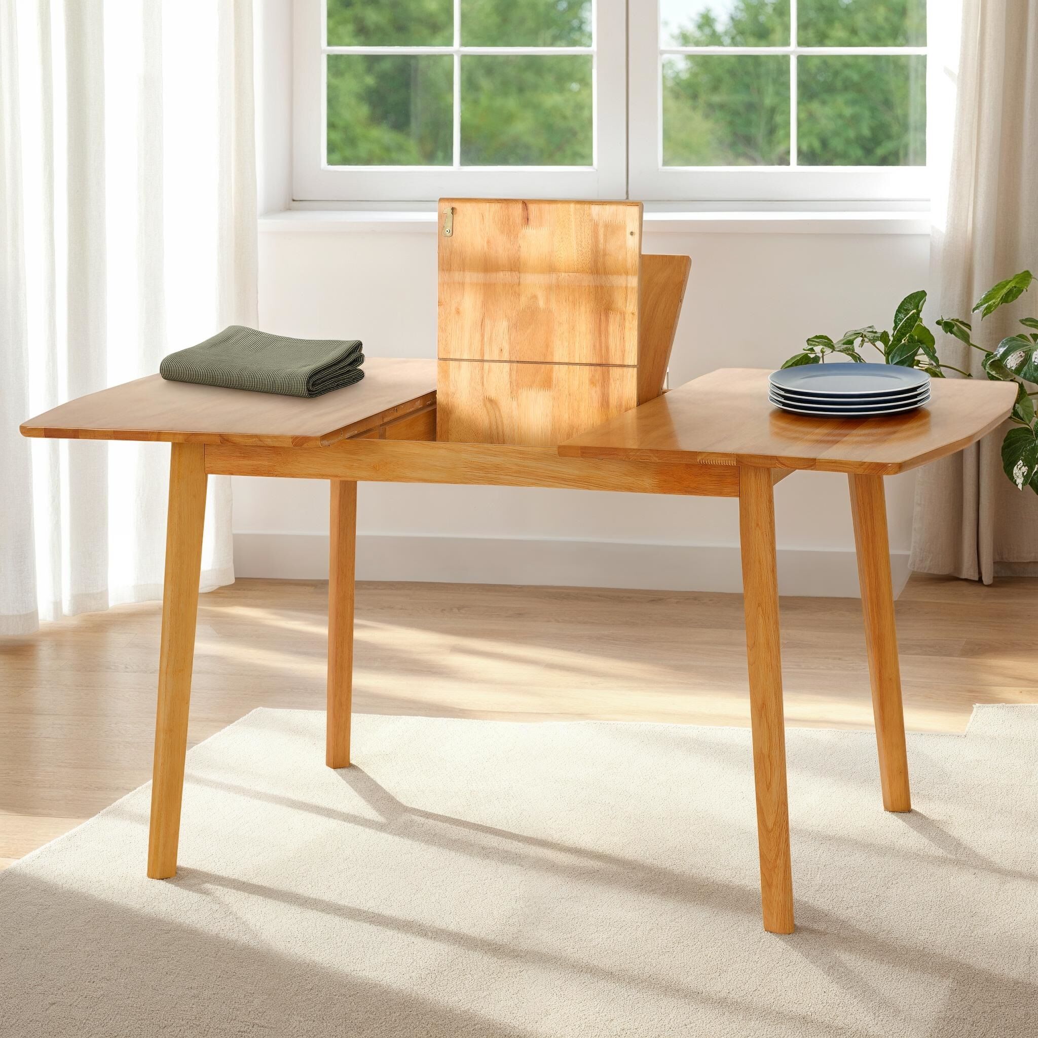 400-403-071_1 EMERY EXTENDING DINING TABLE - NATURAL OAK EFFECT - Image 1