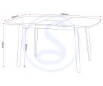 EMERY EXTENDING DINING TABLE - NATURAL OAK EFFECT - Image 4
