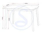 EMERY EXTENDING DINING TABLE - NATURAL OAK EFFECT - Image 5