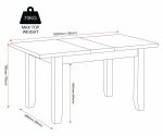 WINDSOR EXTENDING DINING TABLE - PEBBLE GREY/OAK - Image 4