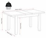 WINDSOR EXTENDING DINING TABLE - IVORY/OAK - Image 4