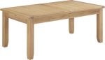 WINDSOR LARGE EXTENDING DINING TABLE - NATURAL OAK - Image 3