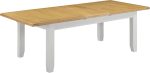 WINDSOR LARGE EXTENDING DINING TABLE - PEBBLE GREY/OAK - Image 3