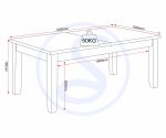 WINDSOR LARGE EXTENDING DINING TABLE - PEBBLE GREY/OAK - Image 4