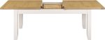 WINDSOR LARGE EXTENDING DINING TABLE - IVORY/OAK - Image 2