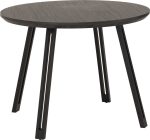 QUEBEC ROUND DINING TABLE - BLACK WOOD GRAIN