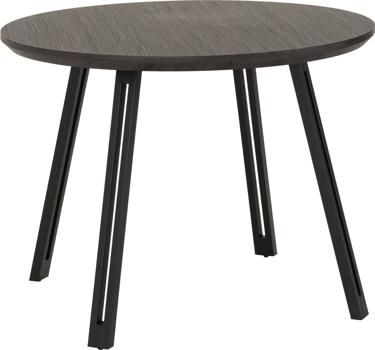 400-403-084 QUEBEC ROUND DINING TABLE - BLACK WOOD GRAIN - Image 1