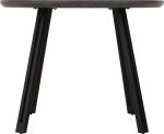 QUEBEC ROUND DINING TABLE - BLACK WOOD GRAIN - Image 3