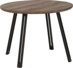 QUEBEC ROUND DINING TABLE - MEDIUM OAK EFFECT