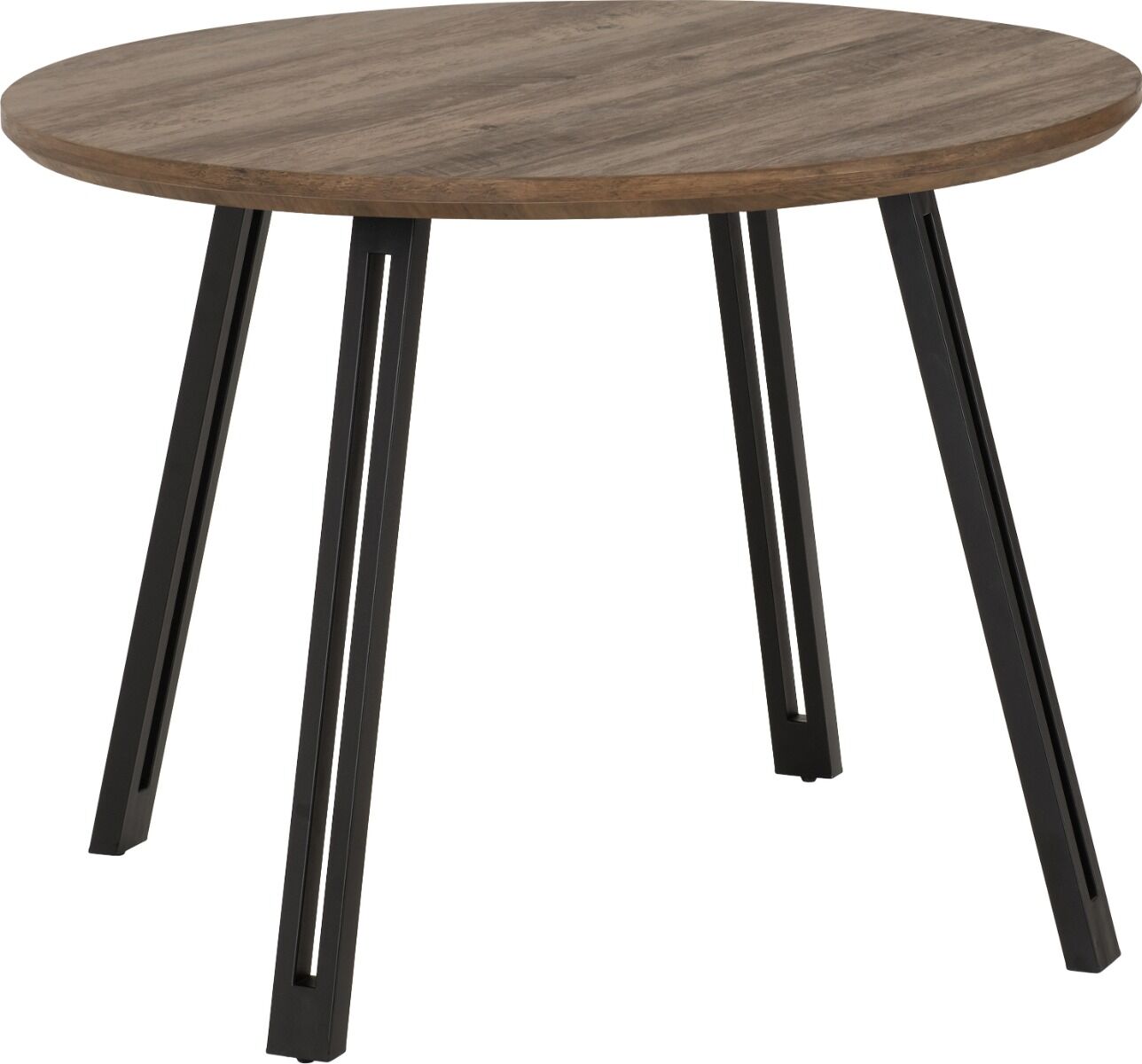 400-403-085_01 QUEBEC ROUND DINING TABLE - MEDIUM OAK EFFECT - Image 1