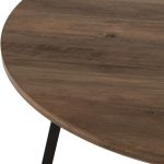 QUEBEC ROUND DINING TABLE - MEDIUM OAK EFFECT - Image 3