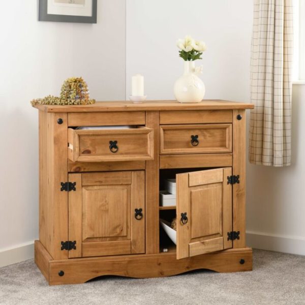 CORONA ESSENTIALS 2 DOOR 2 DRAWER SIDEBOARD - (FSC) - WAX