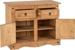 CORONA 2 DOOR 2 DRAWER SIDEBOARD - DISTRESSED WAXED PINE - Image 2