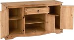 CORONA 4 DOOR 1 DRAWER SIDEBOARD - DISTRESSED WAXED PINE - Image 2