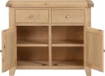 WINDSOR 2 DOOR 2 DRAWER SIDEBOARD - NATURAL OAK - Image 2