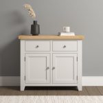 WINDSOR 2 DOOR 2 DRAWER SIDEBOARD - IVORY/OAK