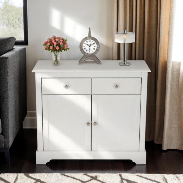 STRATFORD 2 DOOR 2 DRAWER SIDEBOARD - WHITE