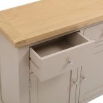 WINDSOR 3 DOOR 3 DRAWER SIDEBOARD - PUTTY/OAK - Image 3