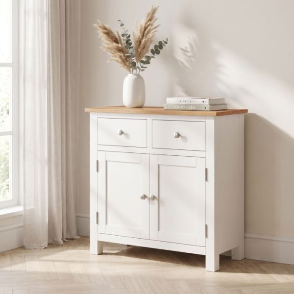 CAMBRIDGE 2 DOOR SIDEBOARD - LINEN/OAK