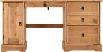 CORONA COMPUTER DESK - DISTRESSED WAXED PINE - Image 3