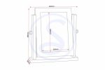 LISBON DRESSING TABLE MIRROR - BLACK WOOD GRAIN - Image 3