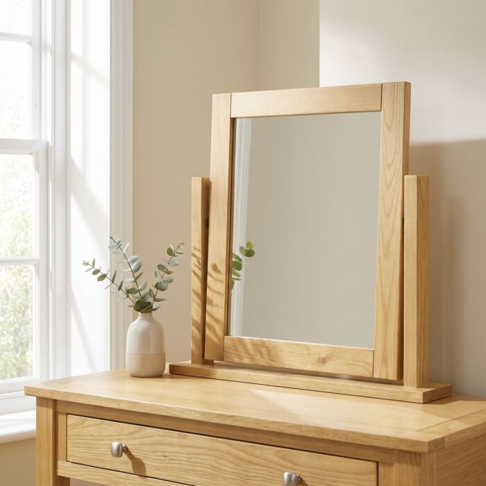 600-603-022_17 CAMBRIDGE DRESSING TABLE MIRROR - HONEY - Image 1