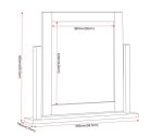 CAMBRIDGE DRESSING TABLE MIRROR - HONEY - Image 3