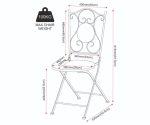 FERNE PATIO DINING SET - BLACK/GREY LEAF - Image 4