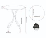 FERNE PATIO DINING SET - BLACK/GREY LEAF - Image 3